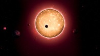 This is an artistic impression of the Kepler-444 planetary system. Image credit: Tiago Campante / Peter Devine.