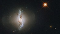 This image shows the peculiar galaxy Arp 230. Image credit: ESA / Hubble / NASA.