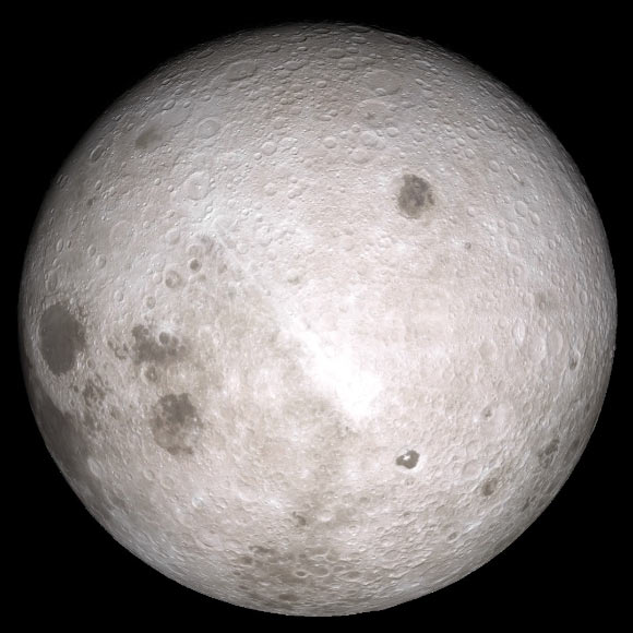 Far side of the Moon. Image credit: NASA's Goddard Space Flight Center Scientific Visualization Studio.