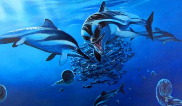 Life restoration of Ichthyosaurus anningae. Image credit: James McKay.