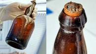 Beer bottles from a 170-year-old shipwreck. Image credit: John Londesborough et al.