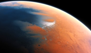 This artist’s impression shows how Mars may have looked about 4 billion years ago. Image credit: M. Kornmesser / ESO.