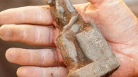 Statuette of a goddess discovered near the temple of Ptah. Image credit: © CNRS-Cfeetk / J. Maucor.