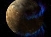This is an artist’s concept of the Jupiter’s moon Ganymede; two auroral ovals can be seen over northern and southern mid-latitudes. Image credit: NASA / ESA / G. Bacon, STScI / J. Saur, University of Cologne.