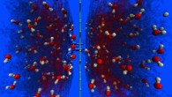 Proton transfer channel across a quad-defect in graphene. Image credit: Murali Raju / Penn State.