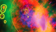 This is a composite, false-color image of the supernova remnant Sagittarius A East. Image credit: R. M. Lau et al.