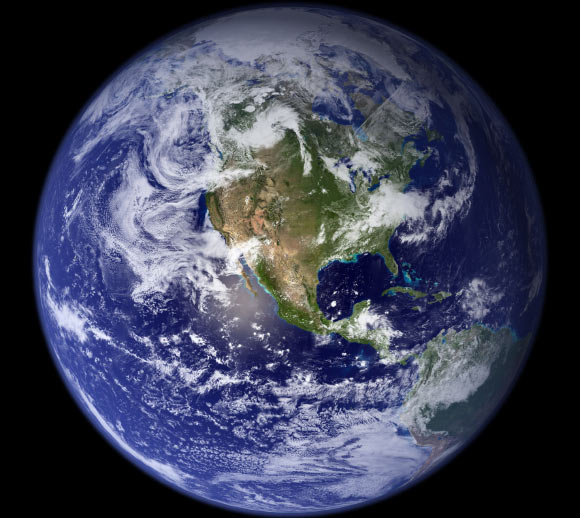 Dr Martin Vollmer and his colleagues detected a rapid accumulation of anesthetic gases isoflurane, desflurane, and sevoflurane, in the global atmosphere. Image credit: NASA Goddard Space Flight Center.