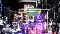 JILA’s atomic clock based on strontium atoms held in a lattice of laser light is the world’s most precise and stable atomic clock. Image credit: Jun Ye et al / Baxley / JILA.