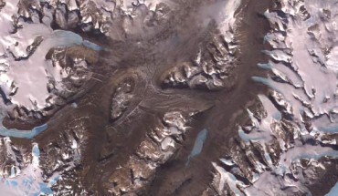 The McMurdo Dry Valleys are a row of valleys west of McMurdo Sound, Antarctica, so named because of their extremely low humidity and lack of snow and ice cover. Photosynthetic bacteria have been found living in the relatively moist interior of rocks. Scientists consider the Dry Valleys to be the closest of any terrestrial environment to Mars. Image credit: NASA / GSFC / METI / ERSDAC / JAROS / ASTER Science Team.