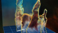 This visualization of the 3D structure of the Pillars of Creation is based on new observations of the object using VLT’s MUSE instrument. Image credit: ESO / M. Kornmesser.
