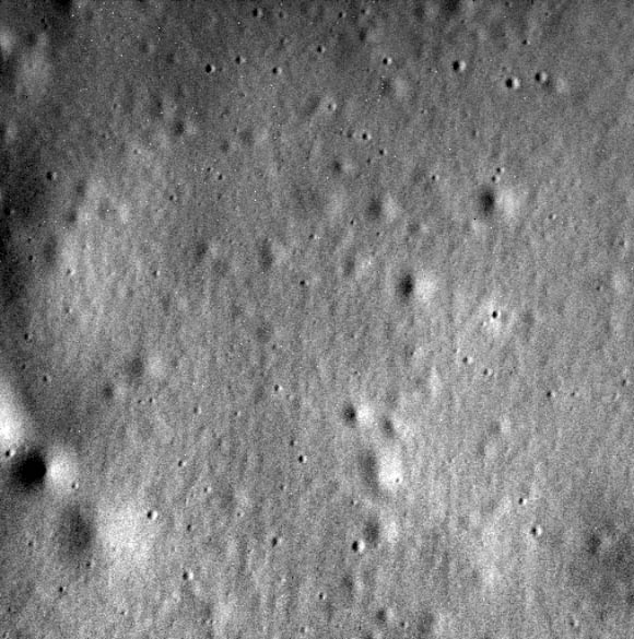 This image from MESSENGER is located within the floor of the 93-km-diameter crater Jokai. Image credit: NASA / Johns Hopkins University Applied Physics Laboratory / Carnegie Institution of Washington.