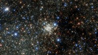 This image of the Arches Cluster of young, massive stars was obtained with the NASA/ESA Hubble Space Telescope. Image credit: NASA / ESA.