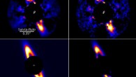 Images of HD 115600 showing a bright nearly edge-on debris ring located just beyond a Pluto-like distance to the star. Image credit: Thayne Currie et al.