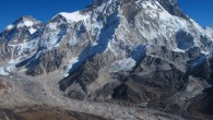 Everest and Khumbu glacier in the Dudh Koshi basin. Image credit: Patrick Wagnon.
