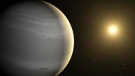 This artist’s concept depicts a proposed helium-atmosphere planet called Gliese 436b. Image credit: NASA / JPL-Caltech.