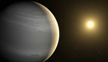 This artist’s concept depicts a proposed helium-atmosphere planet called Gliese 436b. Image credit: NASA / JPL-Caltech.