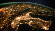 Earth at night seen from space. Image credit: NASA.