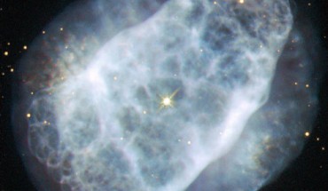 This image shows the planetary nebula NGC 6153. Its central star is faint and of unknown spectral type. Image credit: ESA / Hubble / NASA / Matej Novak.