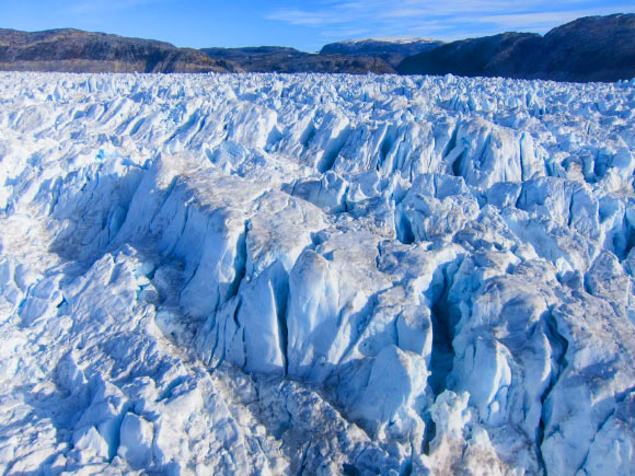Helheim Glacier. Image credit: Nick Selmes / Swansea University.