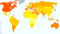 Prevalence of diabetes worldwide in 2000 (per 1,000 inhabitants). Image credit: Lokal_Profil / CC BY-SA 2.5.