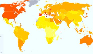 Prevalence of diabetes worldwide in 2000 (per 1,000 inhabitants). Image credit: Lokal_Profil / CC BY-SA 2.5.