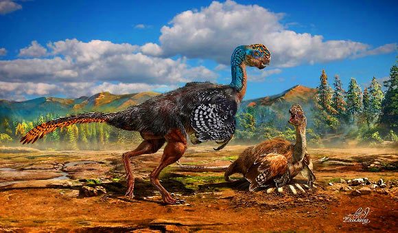An artist impression of Huanansaurus ganzhouensis. Image credit: Chuang Zhao.
