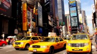 Taxis in New York City. Image credit: Prayitno Hadinata / CC BY 2.0.
