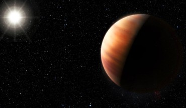 An artist’s rendering shows an exoplanet called HIP 11915b around the Sun-like star HIP 11915. Image credit: ESO / M. Kornmesser.