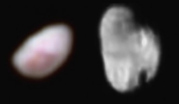 These images show Nix and Hydra. Image credit: NASA / Johns Hopkins University Applied Physics Laboratory / Southwest Research Institute.