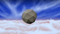 This artist’s concept shows a windbot bobbing through the skies of Jupiter, drawing energy from turbulent winds there; the windbot is portrayed as a polyhedron with sections that spin to absorb wind energy and create lift, although other potential configurations are being investigated. Image credit: NASA / JPL-Caltech.