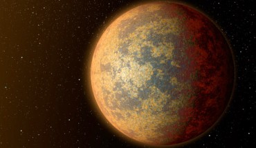 This artist’s impression shows the super-Earth exoplanet HD 219134b. Image credit: NASA / JPL-Caltech.