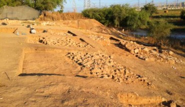 The remains of the city wall of Philistine Gath. Image credit: Prof Aren Maeir, Director, Bar-Ilan University.