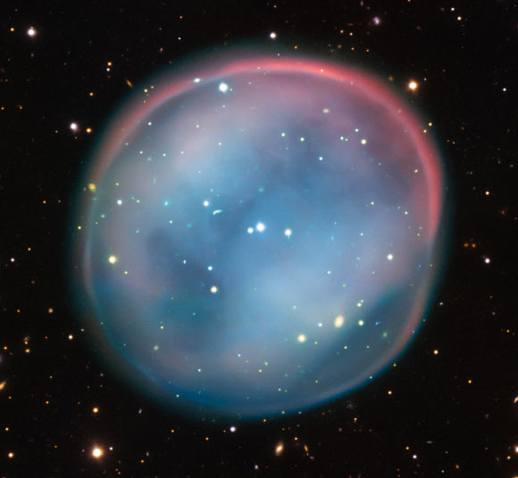 This VLT image shows the planetary nebula ESO 378-1. Image credit: ESO.