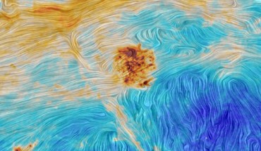 The Large and Small Magellanic Clouds and an interstellar filament. Image credit: ESA / Planck Collaboration.