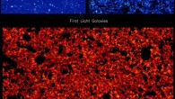 These panels show different components of near-infrared background light detected by the NASA/ ESA Hubble Space Telescope in deep-sky surveys. The one on the upper left is a mosaic of images taken over a ten-year period. When all the stars and galaxies are masked, the background signals can be isolated, as seen in the second and third panels. The one on the upper right reveals ‘intrahalo light’ from rogue stars torn from their host galaxies, and the lower panel captures the signature of the first galaxies formed in the Universe. Image credit: Ketron Mitchell-Wynne / University of California, Irvine.