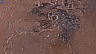 Channels in Kasei Valles, Mars. Image credit: MarsTrek / NASA.