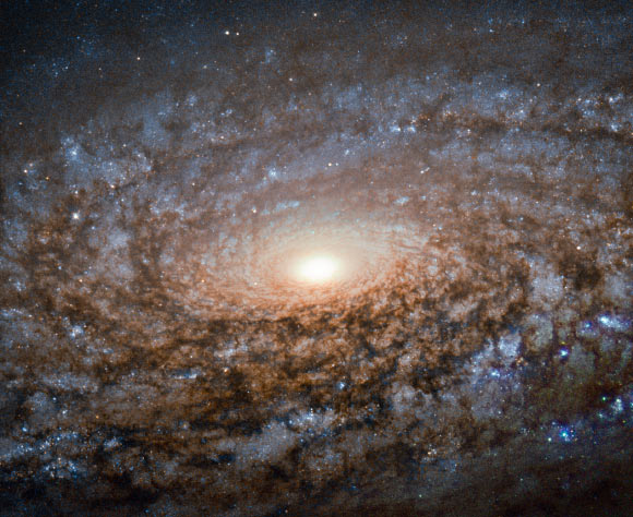 This Hubble image shows the spiral galaxy NGC 3521. The image was taken by the Wide Field and Planetary Camera 2 (WFPC2) on board Hubble. Image credit: NASA/ ESA / Hubble / S. Smartt, Queen’s University Belfast / Robert Gendler.