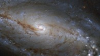 This image snapped by Hubble reveals a detailed view of part of the disc of beautiful barred spiral galaxy NGC 613. Image credit: NASA / ESA / Hubble / S. Smartt, Queen's University Belfast / Robert Gendler.