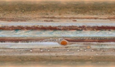 This global map of Jupiter was made during the Hubble OPAL Program. The map was observed on 19 January 2015, from 2:00 UTC to 12:30 UTC. Image credit: NASA / ESA / A. Simon, GSFC / M. Wong, University of California, Berkeley / G. Orton, JPL-Caltech.