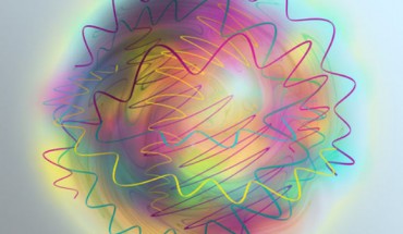 A glueball is made up purely of gluons. Image credit: TU Wien.