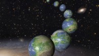 An artist’s impression of innumerable potentially habitable terrestrial exoplanets that have yet to be born over the next trillion years in the Universe. Image credit: NASA / ESA / G. Bacon, STScI.