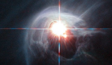 This image from Hubble’s Advanced Camera for Surveys shows the quadruple star system DI Cha. Image credit: NASA / ESA / Hubble / Judy Schmidt, geckzilla.org.