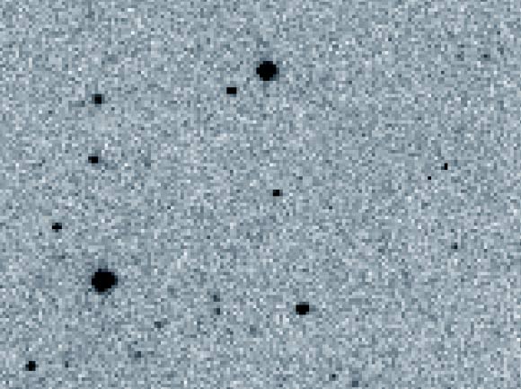 This image shows the asteroid 2015 TB145 (small dot at center) as seen by a telescope at ESA’s Teide Observatory, Tenerife, Canary Islands. Image credit: ESA.