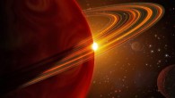 An artist’s conception of a gas giant planet and its moons. Image credit: Greg Bacon, STScI / NASA.