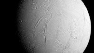 Cassini captured this image of Enceladus as it neared the moon for its closest-ever dive past the moon’s active south polar region. The image was taken in visible light with the spacecraft’s narrow-angle camera on October 28, 2015. The image shows heavily cratered northern latitudes at top, transitioning to fractured, wrinkled terrain in the middle and southern latitudes. The wavy boundary of the moon's active south polar region is visible at bottom, where it disappears into wintry darkness. This view looks towards the Saturn-facing side of Enceladus. The image was taken at a distance of approximately 60,000 miles (96,000 km) from Enceladus and at a Sun-Enceladus-spacecraft, or phase, angle of 45 degrees. Image credit: NASA / JPL-Caltech / Space Science Institute.