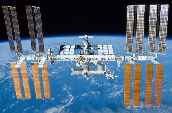The International Space Station is featured in this image photographed by an STS-132 crew member on board the Space Shuttle Atlantis after the station and shuttle began their post-undocking relative separation. Undocking of the two spacecraft occurred on May 23, 2010. Image credit: NASA / Crew of STS-132.