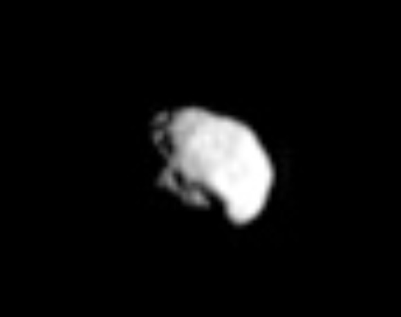 Close-up view of Epimetheus. Image credit: NASA / JPL-Caltech / Space Science Institute.