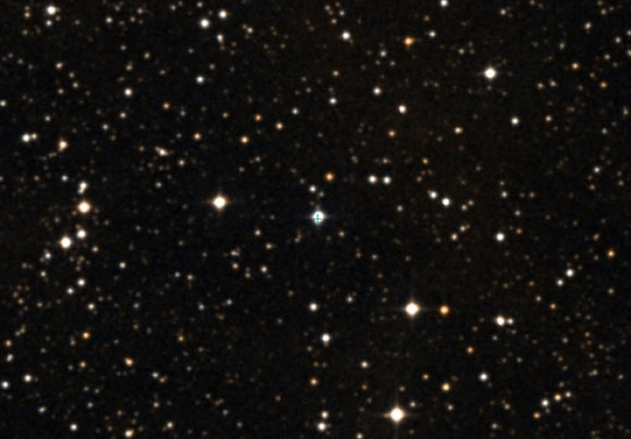 KIC 8462852 (center). Image credit: Centre de Données astronomiques de Strasbourg / SIMBAD.