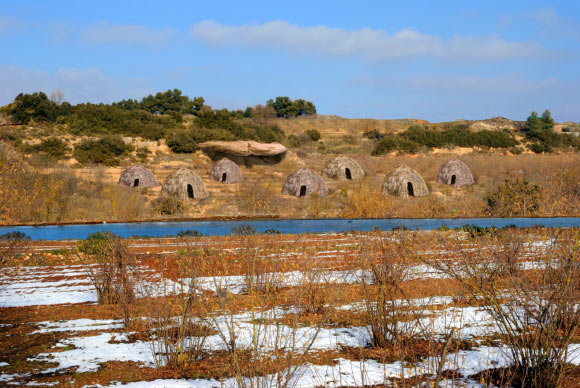 Digital reconstruction of the Moli del Salt campsite. Image credit: Luis Alberto Marcos.