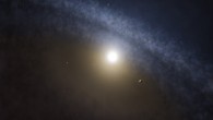Artist’s impression of a transitional disc around a young star. Image credit: ALMA / ESO / NAOJ / NRAO / M. Kornmesser.